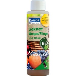Kwizda Naturid Lockstoff Wespe/Fliege, 125ml Flasche für Wespenfallen.