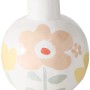 Mehrfarbige Boltze Vase Crysanto, 15 cm, mit Blumenmuster. Dekorative Blumenvase aus Steingut.