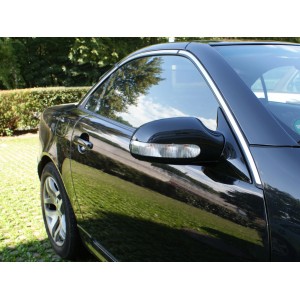 Eufab Chrom Zierleiste (2,45m x 21mm) am Auto, Detailaufnahme.