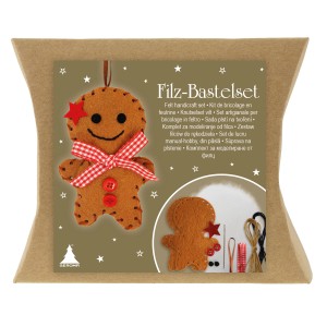 Bastelset Lebkuchen Motiv aus Filz