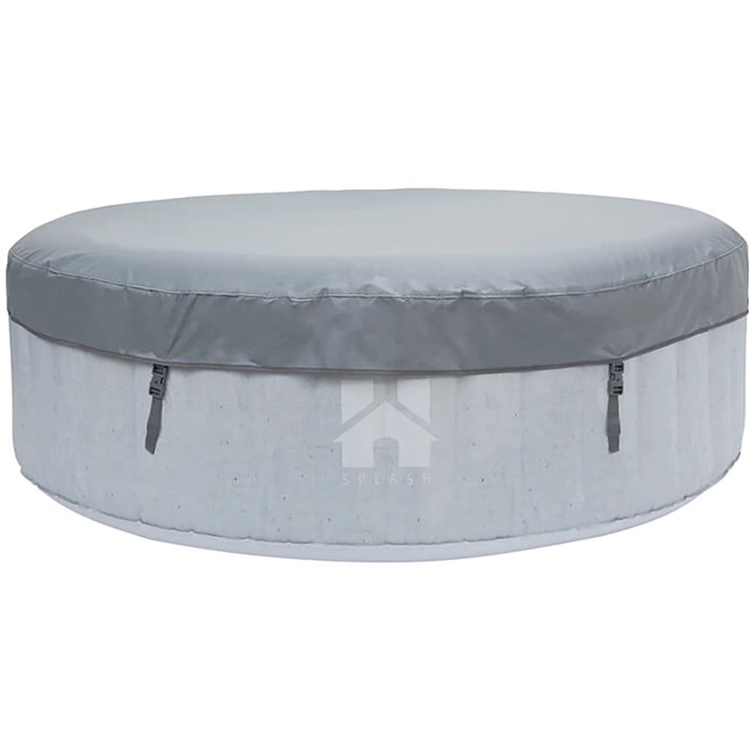 Home Deluxe Whirlpool Splash, Ø 208 cm, Betonoptik mit Abdeckung.