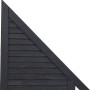 Anthrazitfarbenes Anschlusselement für Duo Sichtschutzzaun, 180x90/90 cm, aus lasiertem Kiefernholz.