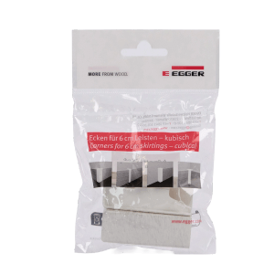 Egger Außenecke Kubisch 6 cm Eiche Weiß 2 Stück