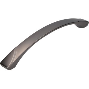 Siro Möbelgriff 2414, Metall, Schwarz-Chrom matt, Lochabstand 160 mm.