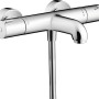 Hansgrohe MyFox Wannenthermostat in Chrom, Aufputz-Montage für Badewanne.