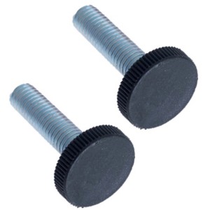 Zwei Arcansas Stellschrauben (2,5 cm) aus PVC für Rohre.