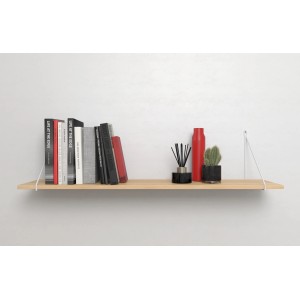 Regal mit Deko an Wand befestigt mit Fischer Winkelhaken EasyHook und DuoPower Dübeln.