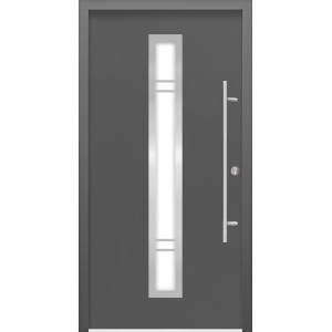 Haustür ThermoSpace Prime Palermo 110 cm x 210 cm Anthrazit Anschlag R