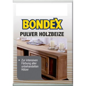 Bondex Pulver Holzbeize Orange 5g für intensive Färbung unbehandelter Hölzer.