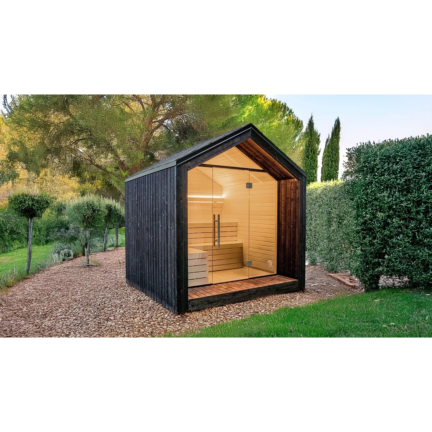 Weka Saunahaus Luua mit Kompakt-Ofen 9 kW 400 V_3