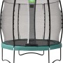 Grünes EXIT Allure Classic Gartentrampolin, Ø 253 cm, mit Sicherheitsnetz.