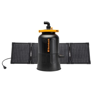 Steinbach Solarfilteranlage FXS38 mit PV-Panel für Pools bis 19.000 l. Effiziente Poolpflege.