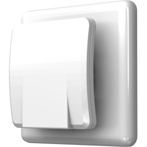 Weißes Ledvance LED-Nachtlicht Lunetta Slim mit indirektem Licht für die Steckdose.