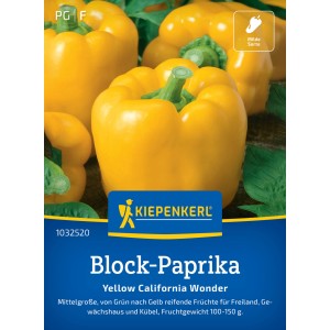 Gelbe Blockpaprika 'Yellow California Wonder' von Kiepenkerl.