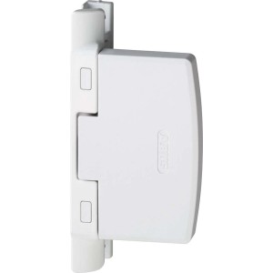 Weißes Abus Fensterschloss FAS97 für erhöhte Sicherheit am Fenster.