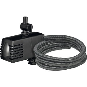 Ubbink Pumpe/Schlauch-Set Decor Pond Xtra, 600 l/h, schwarz, für Wasserspiele.
