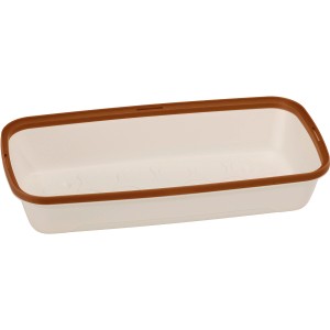 Romberg Anzuchtsschale M in Creme-Kupfer, rechteckige Form für Pflanzenanzucht.