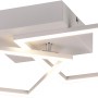 Moderne, weiße LED-Deckenleuchte Trail mit schwenkbaren Elementen.