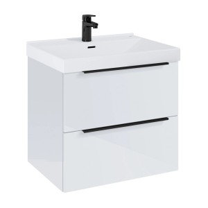 Roca Einbauwaschbecken Cairo 6,5 cm x 61 cm x 48 cm Weiß Hochglanz