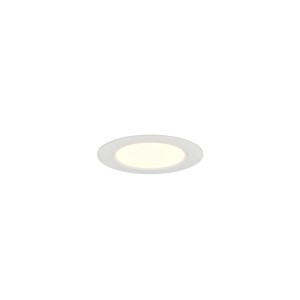 Weiße, runde Trio LED Einbauleuchte Virunga, Ø 11cm. Moderner Einbaustrahler für Innenräume.