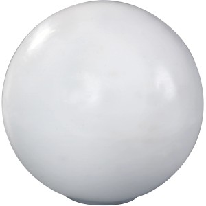 Weißer Wagner System Türstopper in Golfball-Form zur Bodenmontage mit Schraube.