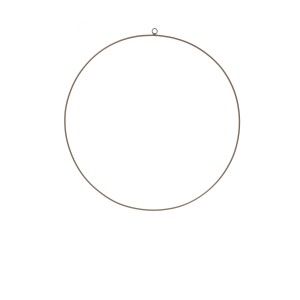 Metall-Ring mit 30 warm-weißen LEDs, Ø 28 cm, für stimmungsvolle Außen-Dekoration.