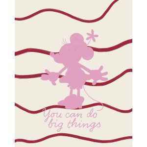 Komar Wandbild Disney Minnie Mouse You Can Do Big Things 40 cm x 50 cm Rosa
