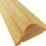 Profilleiste aus Kiefernholz, 35x17x900 mm, für Wand- und Deckenabschluss.