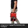 Einhell Akku-Lampe TP-CL 18/3000 Li-Solo mit Tragegriff in Nutzung.