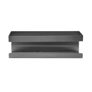 Schöner Wohnen Wandablage Meleto in Gun-Metal Grey aus Edelstahl.