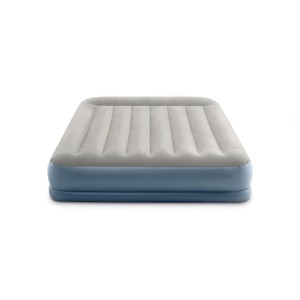 Intex Luftmatratze Dura-Beam Queen, grau/blau, für Camping & Zuhause.