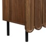 okwish Sideboard mit Wellentüren Wohnzimmer Flur Esszimmer 120x35x80cm Braun_10