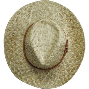 Strohhut Männer Natural Gürtel Braun Gr. 59
