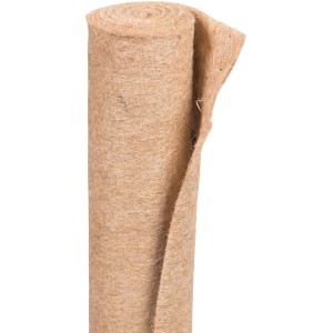 Winterschutzmatte aus Jute-Filz, naturfarben, 50x150cm, zum Schutz von Pflanzen vor Frost.