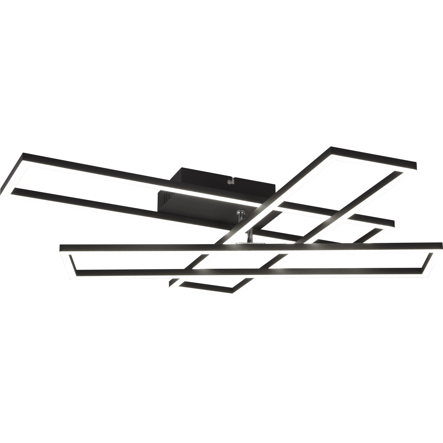 Moderne, dimmbare LED Deckenleuchte Corso, schwarz matt. Design Deckenlampe mit einstellbarer Lichtfarbe.