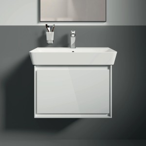 Ideal Standard IOM Cube Zahnputzbecher aus satiniertem Glas mit Chrom-Halterung.