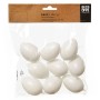 Brauns-Heitmann Behang-Eier, 9 weiße Deko-Eier (ca. 6 cm) im Set für Ostern.