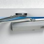Burg Wächter Türschließer TS 501 S SB, silberner Türschließer mit Gleitschiene für Türbreiten bis 75cm.