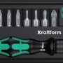 Wera Bit-Set Kraftform Kompakt 12, 10-teilig mit Schraubendreher und Bits in Box.