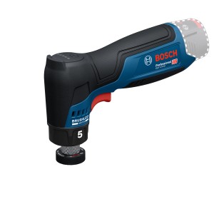 Bosch Professional GEX 12V-32 Akku-Exzenterschleifer, blau-schwarz, mit Drehzahleinstellung.