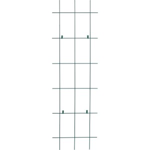 Grünes Metallspalier, 150x45 cm, zur Wandbegrünung als Rankhilfe.