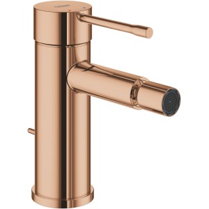 Grohe Essence Bidetarmatur in Warm Sunset: Einhandmischer mit schlankem Design und gebogenem Auslauf.