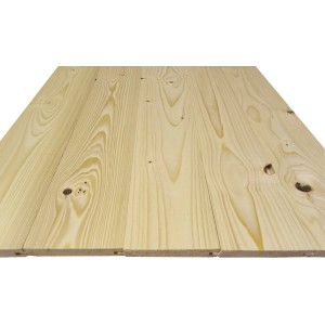 Unbehandeltes Fichte/Kiefer Rauspund mit Nut und Feder, 19x116x2000 mm.