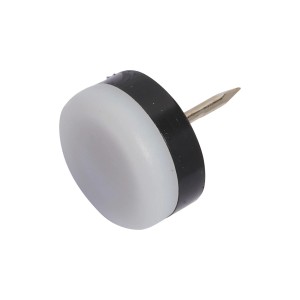 Kunststoffgleiter mit Stift, Ø 22 mm, für Möbel und Oberflächenschutz.
