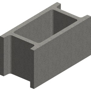 Premac Schalungsstein Kiesbeton 20 cm x 25 cm x 50 cm