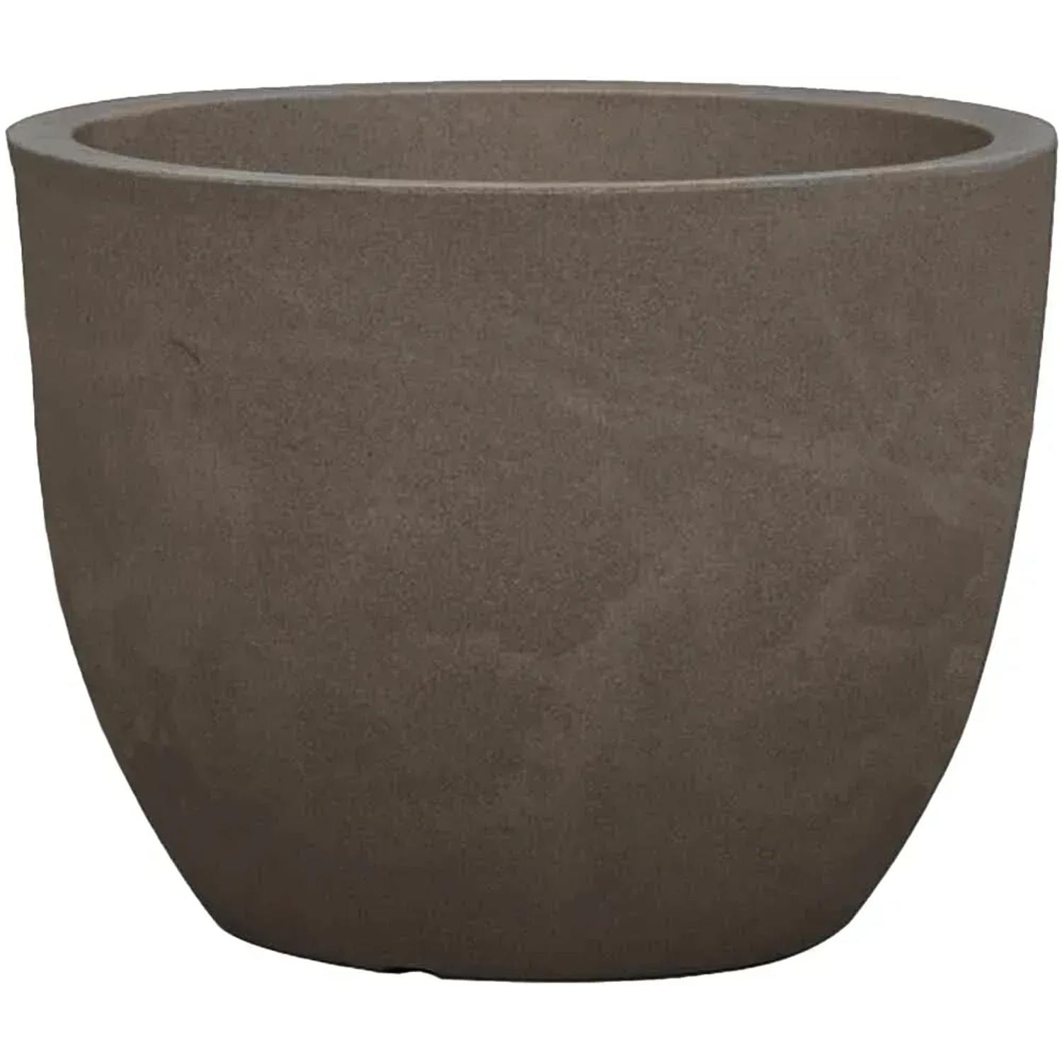Siena Garden Pflanzgefäß Bristol, taupe, Ø 35 cm. Blumentopf in Steinoptik für Garten und Balkon.