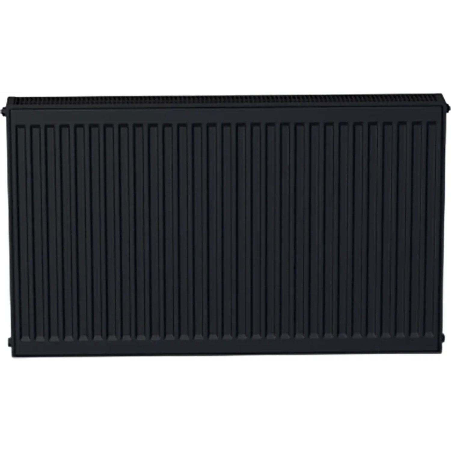 Sanicomfort Flachheizkörper DK (22) 62x82 cm, schwarz matt. Heizkörper für Wohnräume.