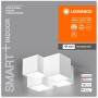 Ledvance Smart+ WiFi Deckenleuchte Decor Swan, weiße LED Lampe mit Würfel Design.