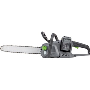 LUX-TOOLS Akku-Kettensäge A-KS-2x20/405 1 PowerSystem, graue Akku-Kettensäge mit Akku.