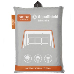 Siena Garden Schutzhülle für Hollywoodschaukel, AquaShield, hellgrau, 148x150x135 cm.